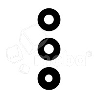 Стекло камеры для Samsung Galaxy S25 (S931B) (комплект 3 шт.) Черный