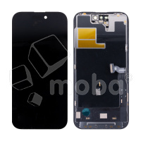 Дисплей для iPhone 14 Pro (A2891) в сборе с тачскрином Черный - (Soft OLED, Full HD, 120 Гц) (площадка под IC)