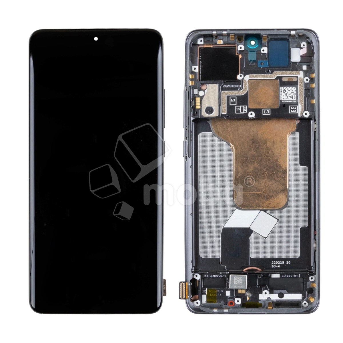 Дисплей для Xiaomi 12/12X (2201123G/2112123AG) модуль с рамкой Черный - OR