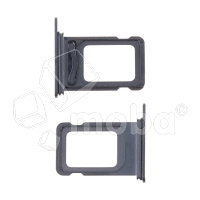 Держатель SIM для iPhone 15 Pro/15 Pro Max (2 Sim) (A3102/A3106) Черный