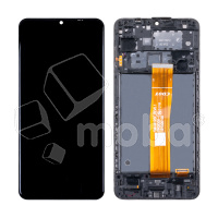 Дисплей для Samsung Galaxy A12 (A125F) модуль с рамкой Черный - Оптима