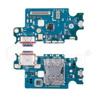 Шлейф для Samsung Galaxy S22+ (S906U/America/EU version) плата системный разъем/разъем SIM/микрофон - Премиум