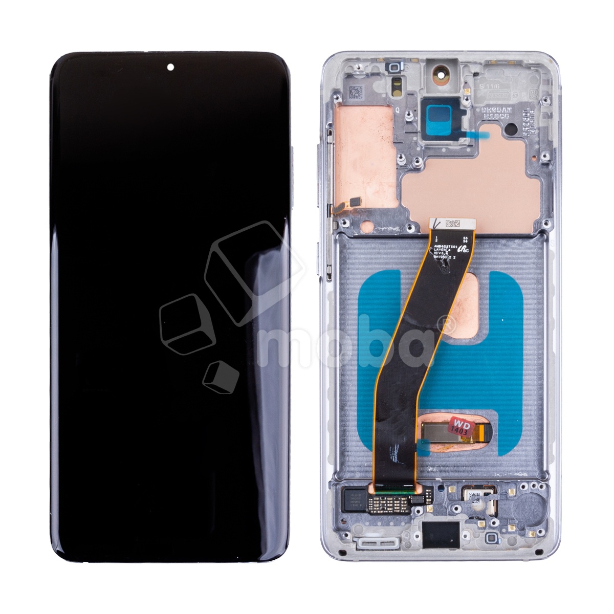Дисплей для Samsung Galaxy S20 (G980F) модуль с рамкой Серый - OR Ref. (SP)