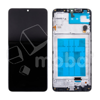 Дисплей для Samsung Galaxy M32 (M325F) модуль с рамкой Черный - (In-Cell) - Премиум