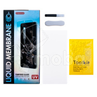 Защитное стекло "UV комплект" для Samsung Galaxy S23 Ultra (S918B) (клей, лампа)