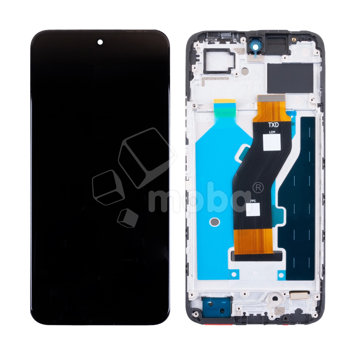 Дисплей для Tecno Spark 30 5G (KL8) модуль с рамкой Черный - OR (HD+, 300 Кд/м², 120 Гц)