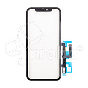 Стекло для переклейки iPhone 11 (A2221) с OCA пленкой + тачскрин Черный - OR (Feaglet) (рамка в комплекте)