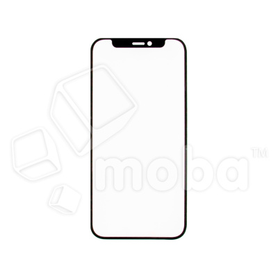 Стекло для переклейки iPhone 12/12 Pro в сборе с OCA пленкой Черный - OR (Mitsubishi)