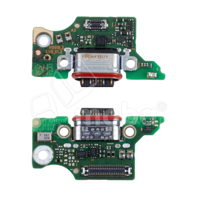 Шлейф для Tecno Camon 40 4G (CM5) плата на системный разъем/микрофон - Премиум