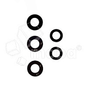 Стекло камеры для Samsung Galaxy A52/A52 5G/A52s 5G (A525F/A526B/A528B) (комплект 5 шт.) Черный