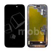 Дисплей для iPhone 16 (A3287) в сборе с тачскрином Черный - (Soft OLED, Full HD) (с верификацией = с привязкой без ошибки)