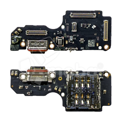 Шлейф для Realme C85 Pro (RMX5555) плата системный разъем/разъем SIM/микрофон - Премиум