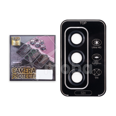 Защитное стекло линзы камеры для Galaxy Samsung S24 (S921B) (комплект 3 шт.) Черный