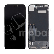 Дисплей для iPhone Xr (A2105) в сборе с тачскрином Черный - OR (Заменено стекло и тач)