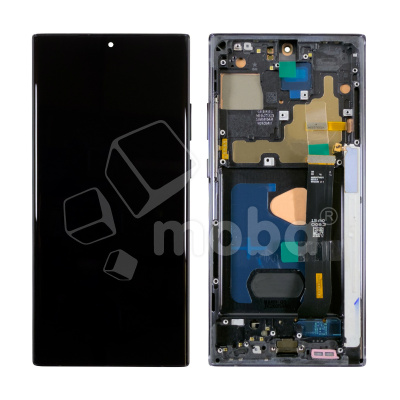 Дисплей для Samsung Galaxy Note 20 Ultra (N985F/N986F) модуль с рамкой Черный - (Soft OLED, 120 Гц) (Full Size)