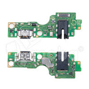 Шлейф для Infinix Hot 50 4G (X6882) плата на системный разъем/разъем гарнитуры/микрофон - Премиум