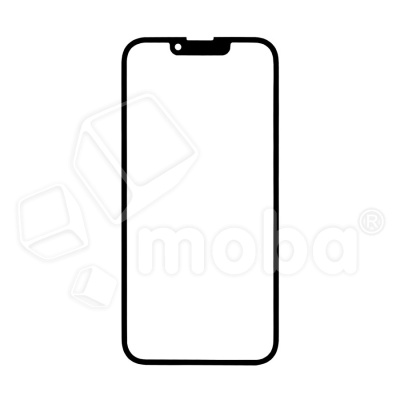 Стекло для переклейки iPhone 13/13 Pro (A2635/A2640) с OCA пленкой Черный - OR (Mitsubishi)