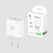 Сетевое зарядное устройство Type-C BC C60 (20W, PD) Белый