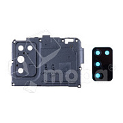 Стекло камеры для Samsung Galaxy A02s/A03s (A025F/A037F) в сборе с рамкой Черный