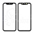 Стекло для переклейки iPhone 11 в сборе с рамкой и OCA пленкой Черный - OR (Mitsubishi)