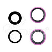 Стекло камеры для iPhone 16/16 Plus (комплект 2 шт.) Розовый