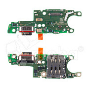Шлейф для Huawei Honor X9d 5G (MTN-NX1) плата на системный разъем/разъем SIM/микрофон - Премиум