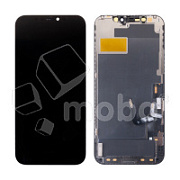 Дисплей для iPhone 12/12 Pro (A2403/A2407) в сборе с тачскрином Черный - JCID (Hard OLED, Full HD) (с верификацией = с привязкой без ошибки)