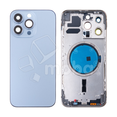Корпус для iPhone 13 Pro (A2640) (1 Sim) Голубой - Премиум