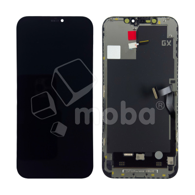 Дисплей для iPhone 12 Pro Max (A2411) в сборе с тачскрином Черный GX (площадка под IC)