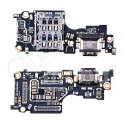 Шлейф для Vivo V27 5G (V2246) плата на системный разъем/разъем SIM/микрофон