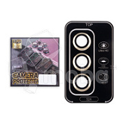 Защитное стекло линзы камеры для Galaxy Samsung S24 (S921B) (комплект 3 шт.) Желтый