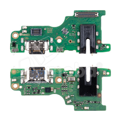 Шлейф для Infinix Hot 60 Pro (X6885) плата на системный разъем/разъем гарнитуры/микрофон - Премиум