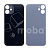 Задняя крышка для iPhone 12 mini (A2399) Черный (стекло, монолит, широкий вырез под камеру, логотип) - Премиум