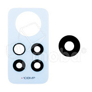 Стекло камеры для Xiaomi Redmi Note 12 Pro 4G (2209116AG) (комплект 2 шт.) Голубой