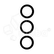 Стекло камеры для Samsung Galaxy S23/S23+ (S911B/S916B) Черный