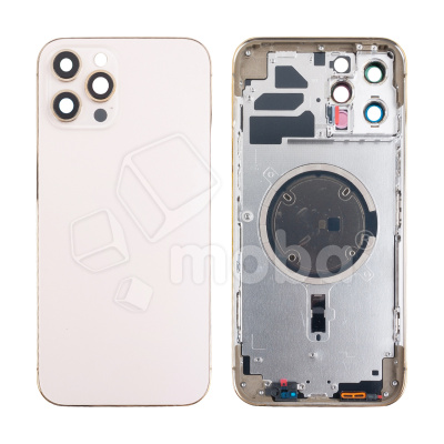 Корпус для iPhone 12 Pro Max (A2411) (1 Sim) Золото - Премиум