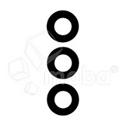 Стекло камеры для Samsung Galaxy A55 5G (A556E) (комплект 3 шт.) Черный