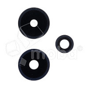 Стекло камеры для Infinix Hot 30i (X669D) (комплект 3 шт.) Черный