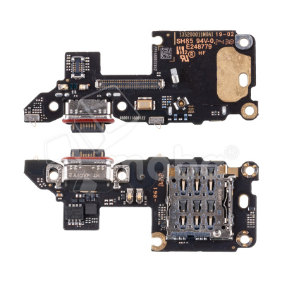 Шлейф для Xiaomi Poco F7 Pro (24117RK2CG) плата системный разъем/разъем SIM/микрофон - Премиум